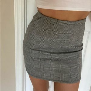 Gingham bodycon skirt rue 21